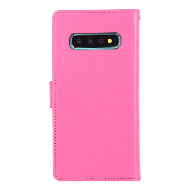 GOOSPERY RICH DIARY PU + TPU Crazy Horse Texture Horizontal Flip Leather Case for Galaxy S10, with Card Slots & Wallet & Photo frame