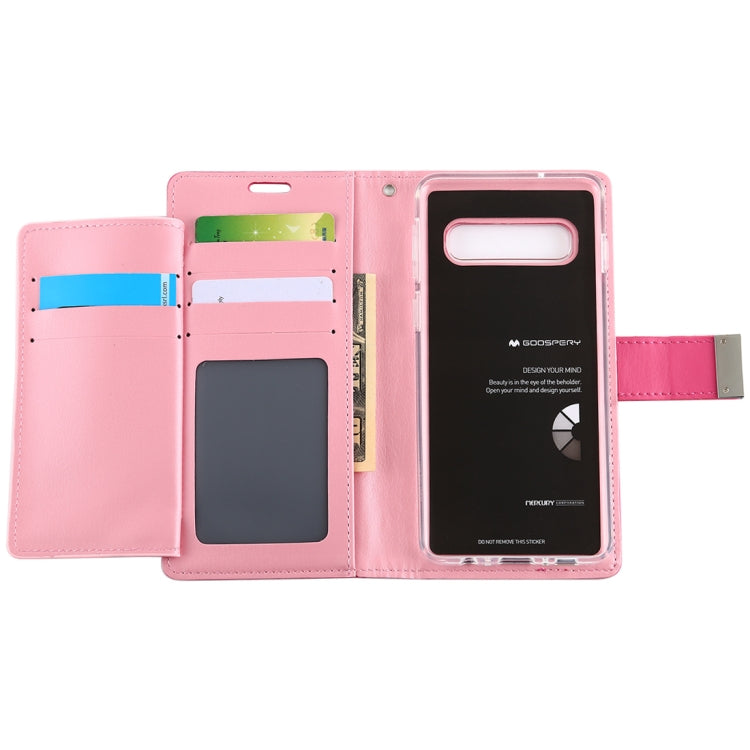 GOOSPERY RICH DIARY PU + TPU Crazy Horse Texture Horizontal Flip Leather Case for Galaxy S10, with Card Slots & Wallet & Photo frame