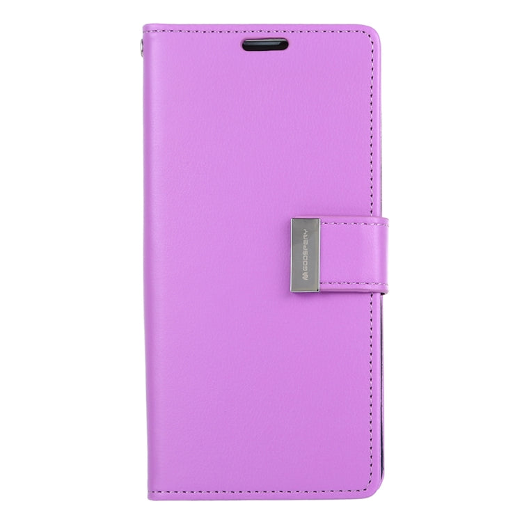 GOOSPERY RICH DIARY PU + TPU Crazy Horse Texture Horizontal Flip Leather Case for Galaxy S10, with Card Slots & Wallet & Photo frame