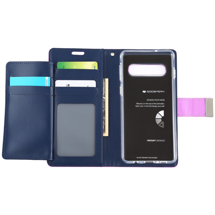 GOOSPERY RICH DIARY PU + TPU Crazy Horse Texture Horizontal Flip Leather Case for Galaxy S10, with Card Slots & Wallet & Photo frame