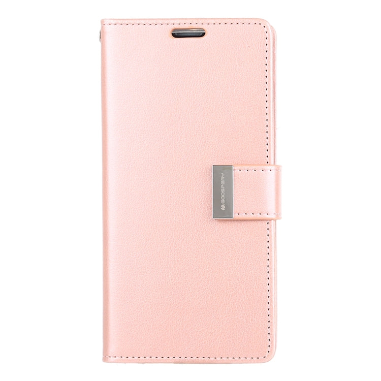 GOOSPERY RICH DIARY PU + TPU Crazy Horse Texture Horizontal Flip Leather Case for Galaxy S10, with Card Slots & Wallet & Photo frame