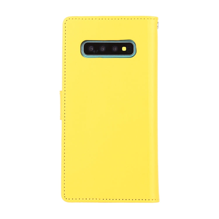 GOOSPERY RICH DIARY PU + TPU Crazy Horse Texture Horizontal Flip Leather Case for Galaxy S10, with Card Slots & Wallet & Photo frame