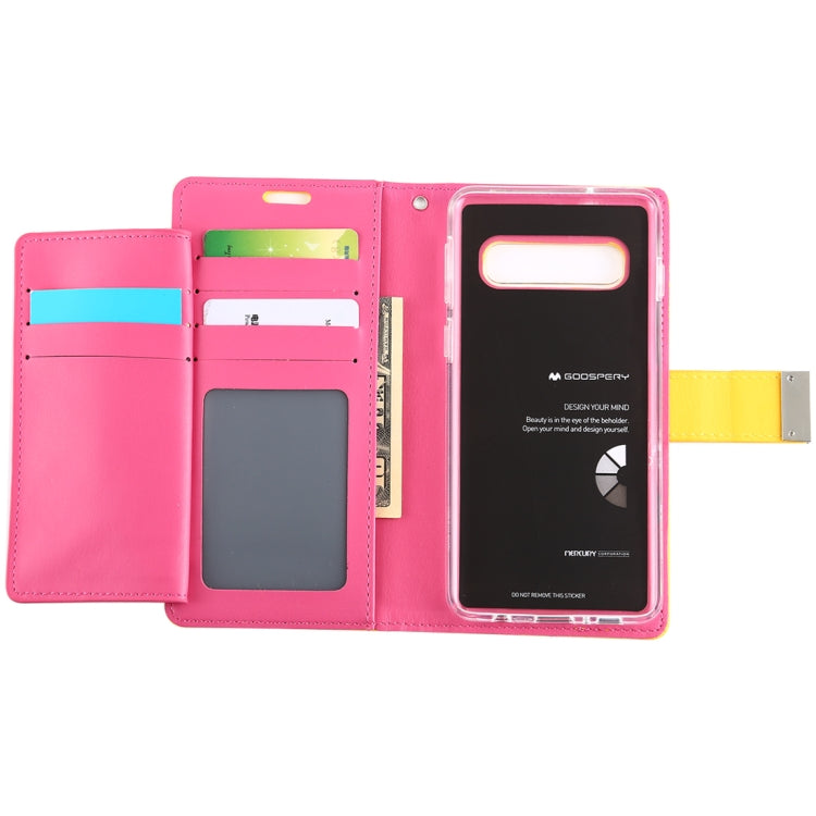 GOOSPERY RICH DIARY PU + TPU Crazy Horse Texture Horizontal Flip Leather Case for Galaxy S10, with Card Slots & Wallet & Photo frame