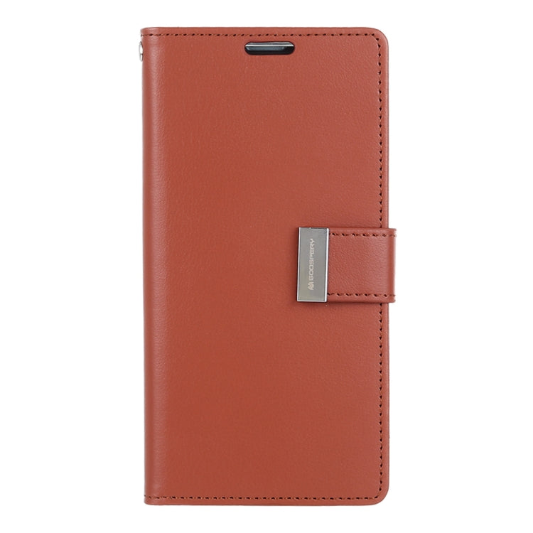 GOOSPERY RICH DIARY PU + TPU Crazy Horse Texture Horizontal Flip Leather Case for Galaxy S10, with Card Slots & Wallet & Photo frame