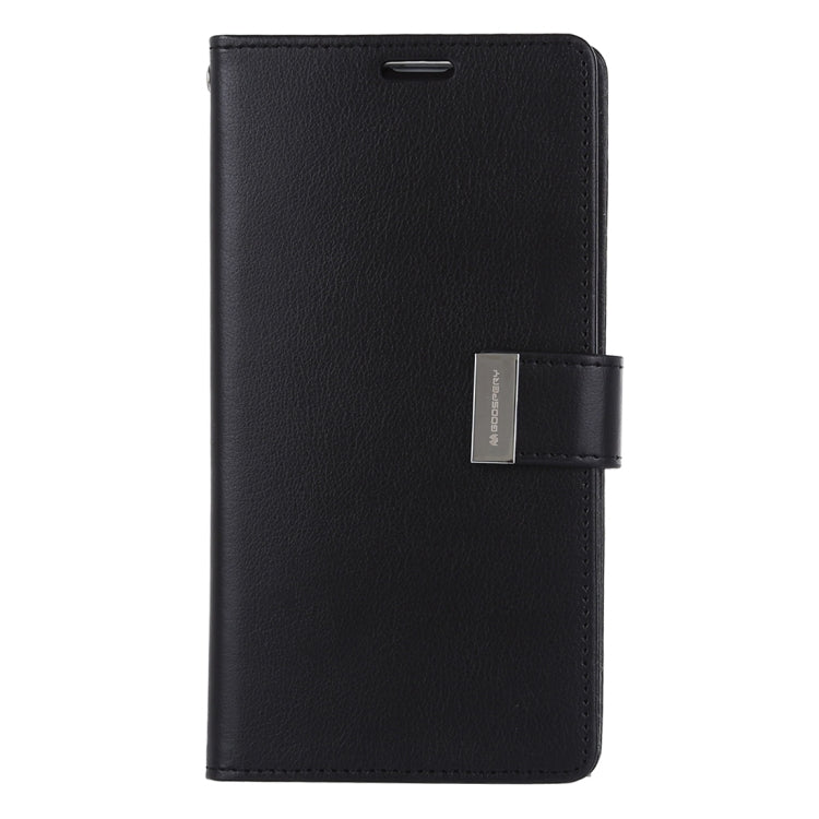 GOOSPERY RICH DIARY PU + TPU Crazy Horse Texture Horizontal Flip Leather Case for Galaxy S10+, with Card Slots & Wallet & Photo frame