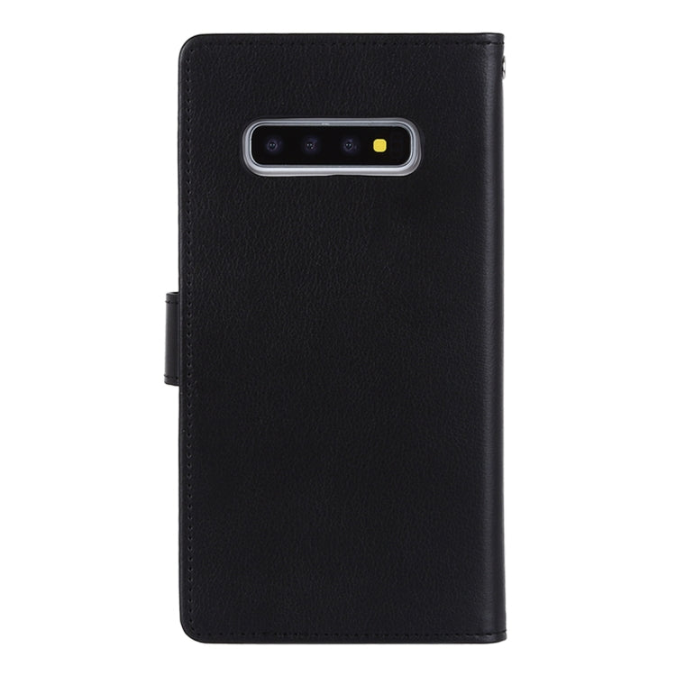 GOOSPERY RICH DIARY PU + TPU Crazy Horse Texture Horizontal Flip Leather Case for Galaxy S10+, with Card Slots & Wallet & Photo frame