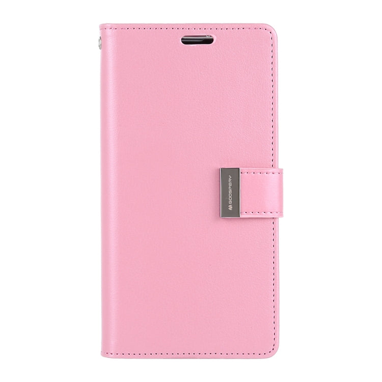 GOOSPERY RICH DIARY PU + TPU Crazy Horse Texture Horizontal Flip Leather Case for Galaxy S10+, with Card Slots & Wallet & Photo frame