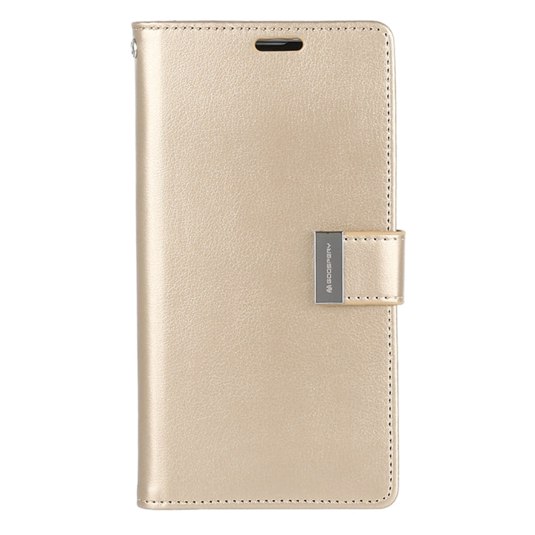GOOSPERY RICH DIARY PU + TPU Crazy Horse Texture Horizontal Flip Leather Case for Galaxy S10+, with Card Slots & Wallet & Photo frame