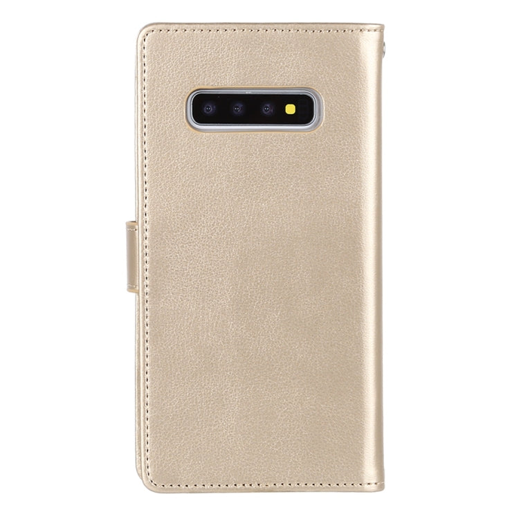GOOSPERY RICH DIARY PU + TPU Crazy Horse Texture Horizontal Flip Leather Case for Galaxy S10+, with Card Slots & Wallet & Photo frame