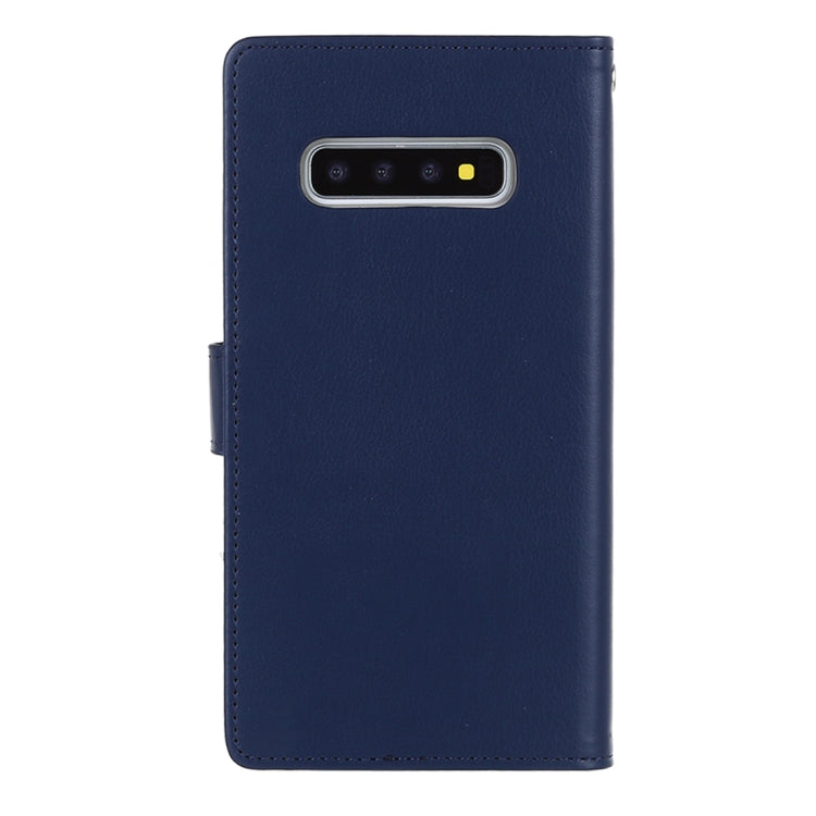 GOOSPERY RICH DIARY PU + TPU Crazy Horse Texture Horizontal Flip Leather Case for Galaxy S10+, with Card Slots & Wallet & Photo frame