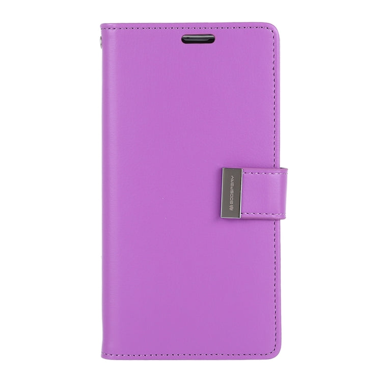 GOOSPERY RICH DIARY PU + TPU Crazy Horse Texture Horizontal Flip Leather Case for Galaxy S10+, with Card Slots & Wallet & Photo frame