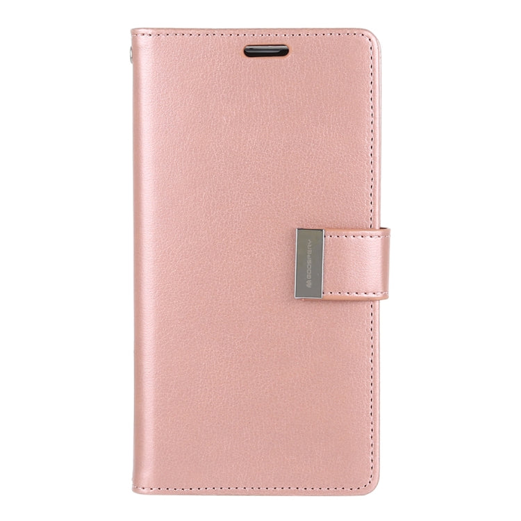 GOOSPERY RICH DIARY PU + TPU Crazy Horse Texture Horizontal Flip Leather Case for Galaxy S10+, with Card Slots & Wallet & Photo frame