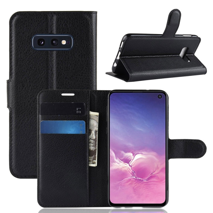 Litchi Texture Horizontal Flip Leather Case For Galaxy S10e ,With Holder & Wallet & Card Slots