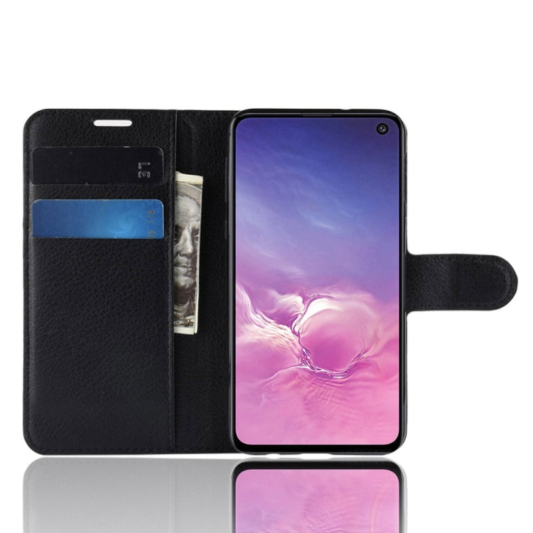 Litchi Texture Horizontal Flip Leather Case For Galaxy S10e ,With Holder & Wallet & Card Slots