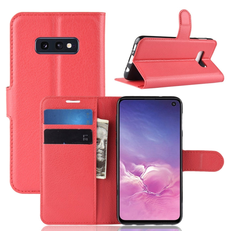 Litchi Texture Horizontal Flip Leather Case For Galaxy S10e ,With Holder & Wallet & Card Slots