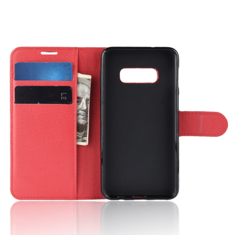 Litchi Texture Horizontal Flip Leather Case For Galaxy S10e ,With Holder & Wallet & Card Slots