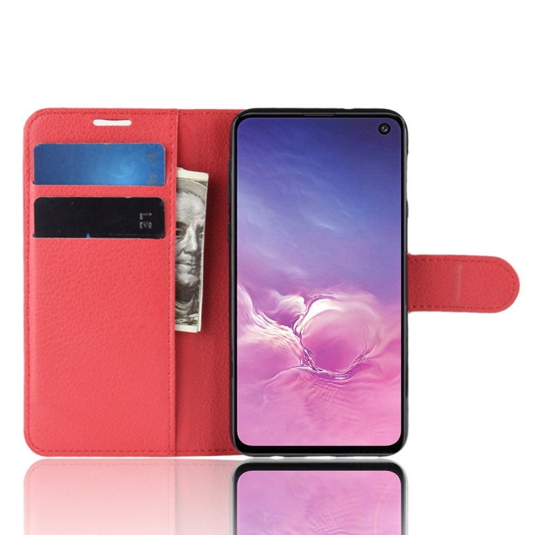 Litchi Texture Horizontal Flip Leather Case For Galaxy S10e ,With Holder & Wallet & Card Slots