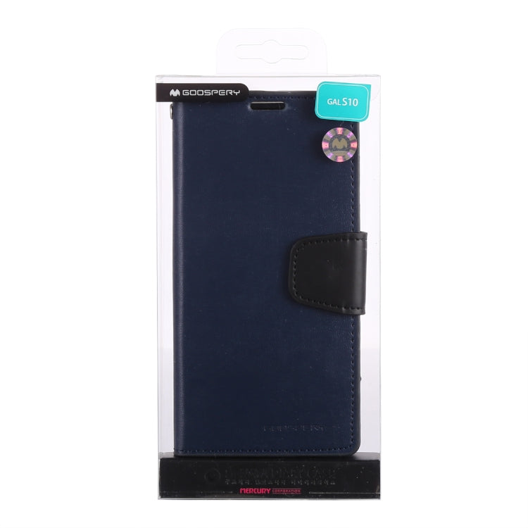 GOOSPERY SONATA DIARY Horizontal Flip Leather Case for Galaxy S10, with Holder & Card Slots & Wallet