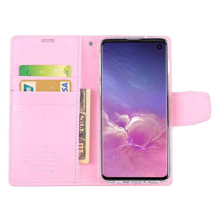 GOOSPERY SONATA DIARY Horizontal Flip Leather Case for Galaxy S10, with Holder & Card Slots & Wallet