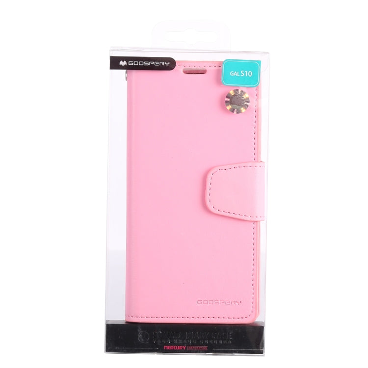 GOOSPERY SONATA DIARY Horizontal Flip Leather Case for Galaxy S10, with Holder & Card Slots & Wallet