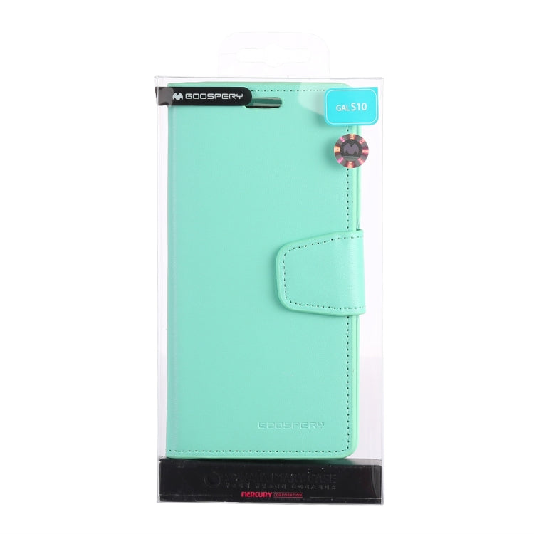GOOSPERY SONATA DIARY Horizontal Flip Leather Case for Galaxy S10, with Holder & Card Slots & Wallet
