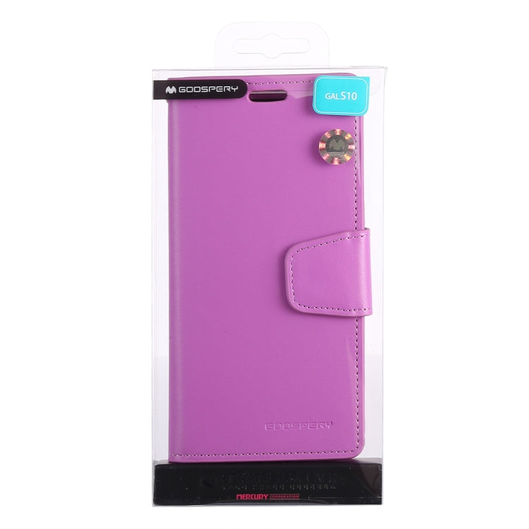 GOOSPERY SONATA DIARY Horizontal Flip Leather Case for Galaxy S10, with Holder & Card Slots & Wallet