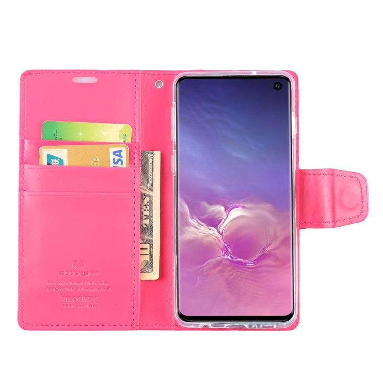 GOOSPERY SONATA DIARY Horizontal Flip Leather Case for Galaxy S10, with Holder & Card Slots & Wallet