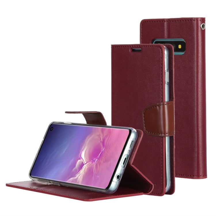 GOOSPERY SONATA DIARY Horizontal Flip Leather Case for Galaxy S10, with Holder & Card Slots & Wallet