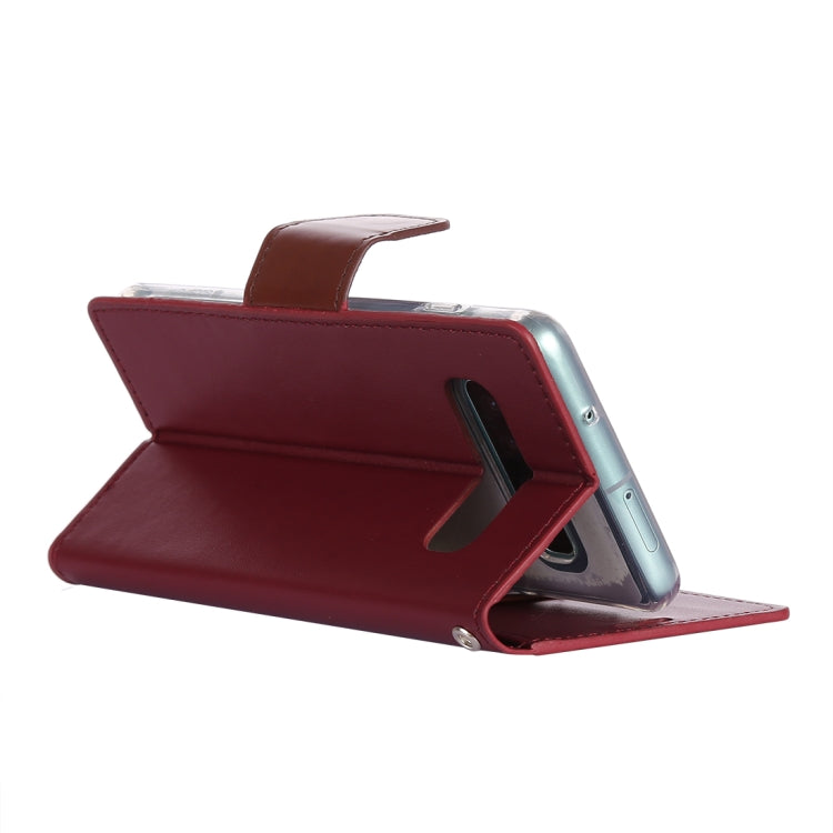 GOOSPERY SONATA DIARY Horizontal Flip Leather Case for Galaxy S10, with Holder & Card Slots & Wallet
