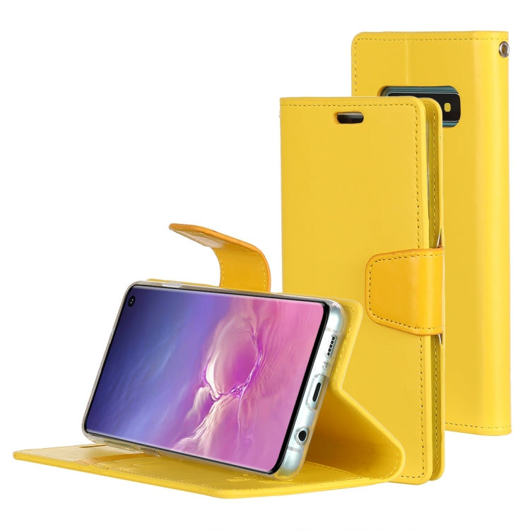 GOOSPERY SONATA DIARY Horizontal Flip Leather Case for Galaxy S10, with Holder & Card Slots & Wallet