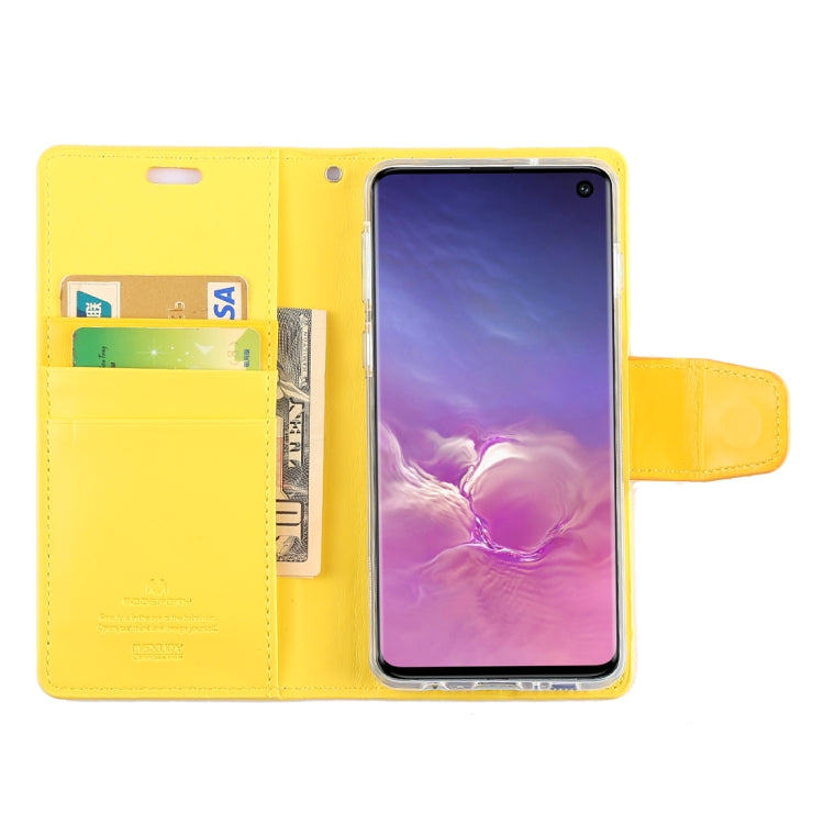 GOOSPERY SONATA DIARY Horizontal Flip Leather Case for Galaxy S10, with Holder & Card Slots & Wallet