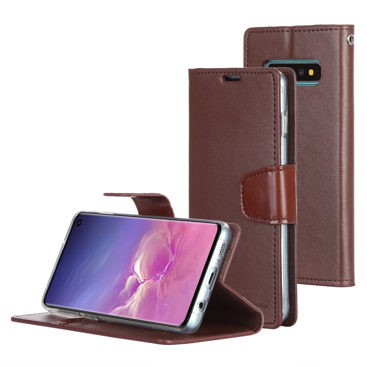 GOOSPERY SONATA DIARY Horizontal Flip Leather Case for Galaxy S10, with Holder & Card Slots & Wallet