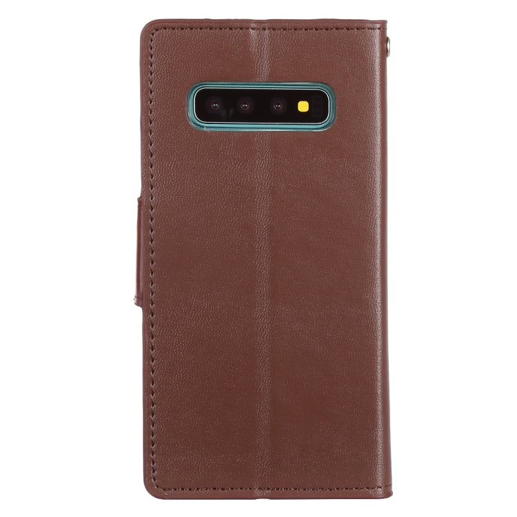 GOOSPERY SONATA DIARY Horizontal Flip Leather Case for Galaxy S10, with Holder & Card Slots & Wallet