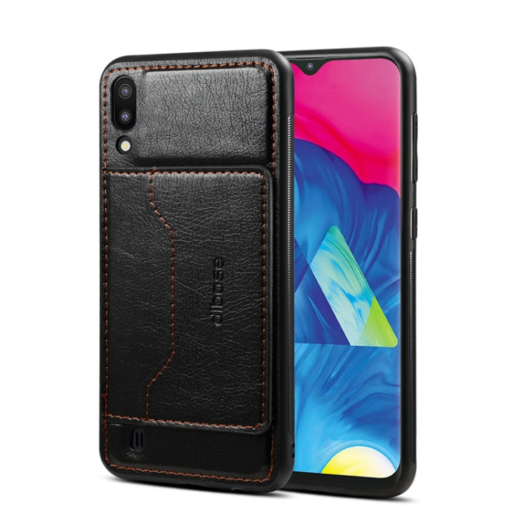Dibase Crazy Horse Texture PU Leather Case for Galaxy M10, with Holder & Card Slot