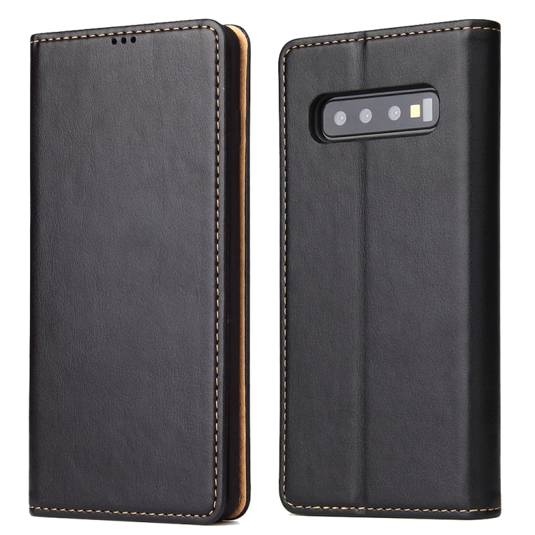 Horizontal Flip PU Leather Case for Galaxy S10, with Holder & Card Slot & Wallet