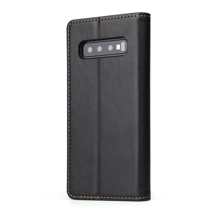 Horizontal Flip PU Leather Case for Galaxy S10, with Holder & Card Slot & Wallet