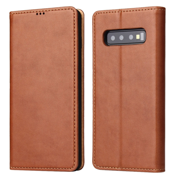 Horizontal Flip PU Leather Case for Galaxy S10, with Holder & Card Slot & Wallet