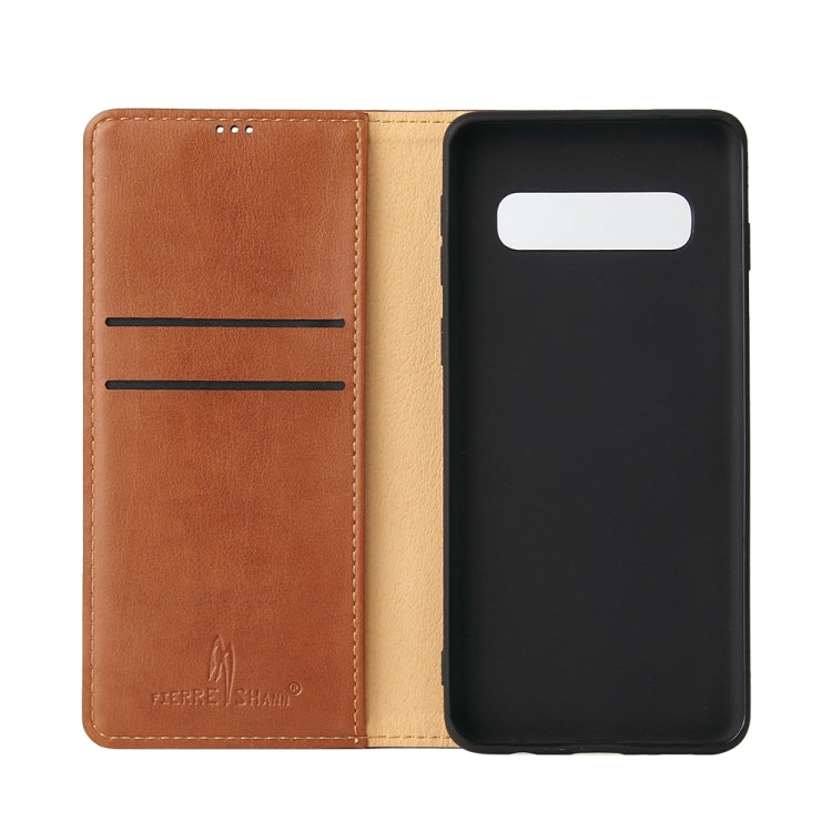 Horizontal Flip PU Leather Case for Galaxy S10, with Holder & Card Slot & Wallet