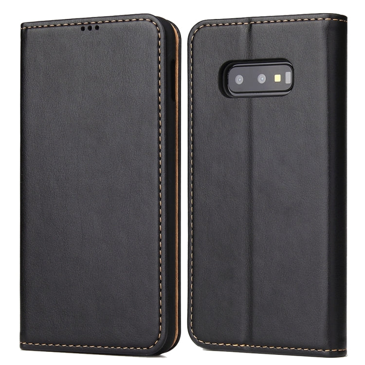 Horizontal Flip PU Leather Case for Galaxy S10e, with Holder & Card Slot & Wallet