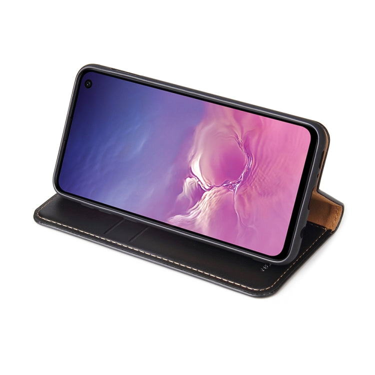 Horizontal Flip PU Leather Case for Galaxy S10e, with Holder & Card Slot & Wallet
