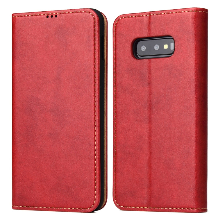 Horizontal Flip PU Leather Case for Galaxy S10e, with Holder & Card Slot & Wallet