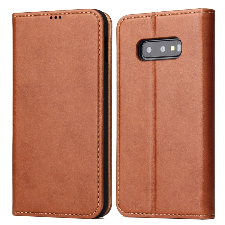 Horizontal Flip PU Leather Case for Galaxy S10e, with Holder & Card Slot & Wallet