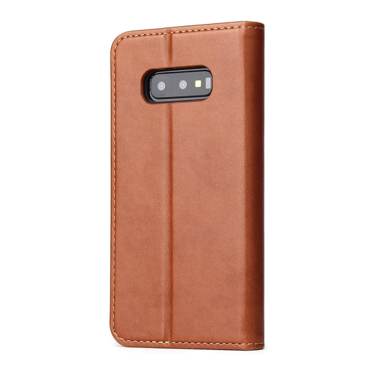 Horizontal Flip PU Leather Case for Galaxy S10e, with Holder & Card Slot & Wallet