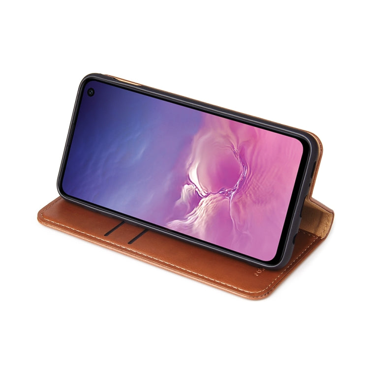 Horizontal Flip PU Leather Case for Galaxy S10e, with Holder & Card Slot & Wallet