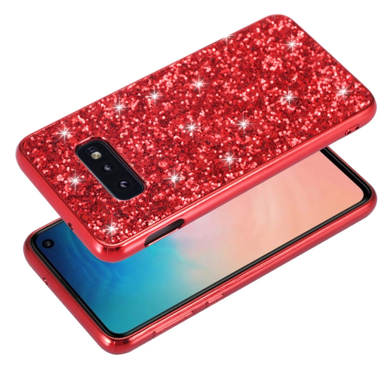 Glitter Powder Shockproof TPU Protective Case for Galaxy S10