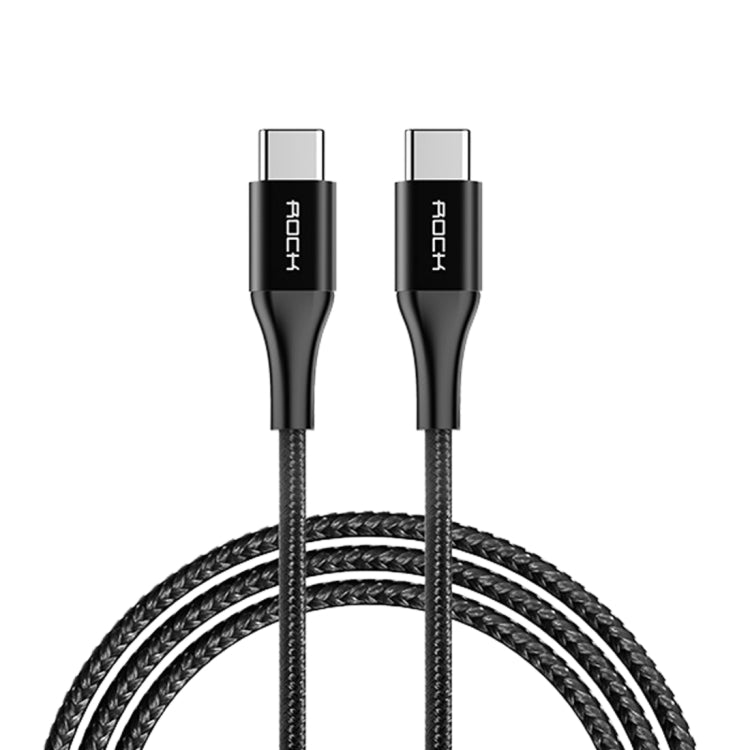 ROCK 1m USB-C / Type-C to USB Metal Weave Style Fast Charging Data Cable
