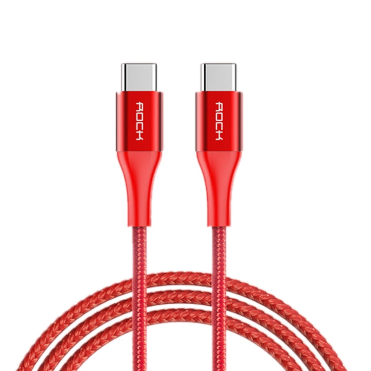 ROCK 1m USB-C / Type-C to USB Metal Weave Style Fast Charging Data Cable