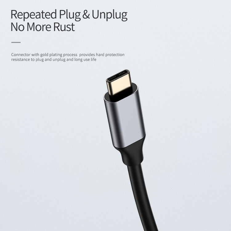 ROCK USB-C / Type-C to HDMI Female Transfer Cable Converter(Grey)