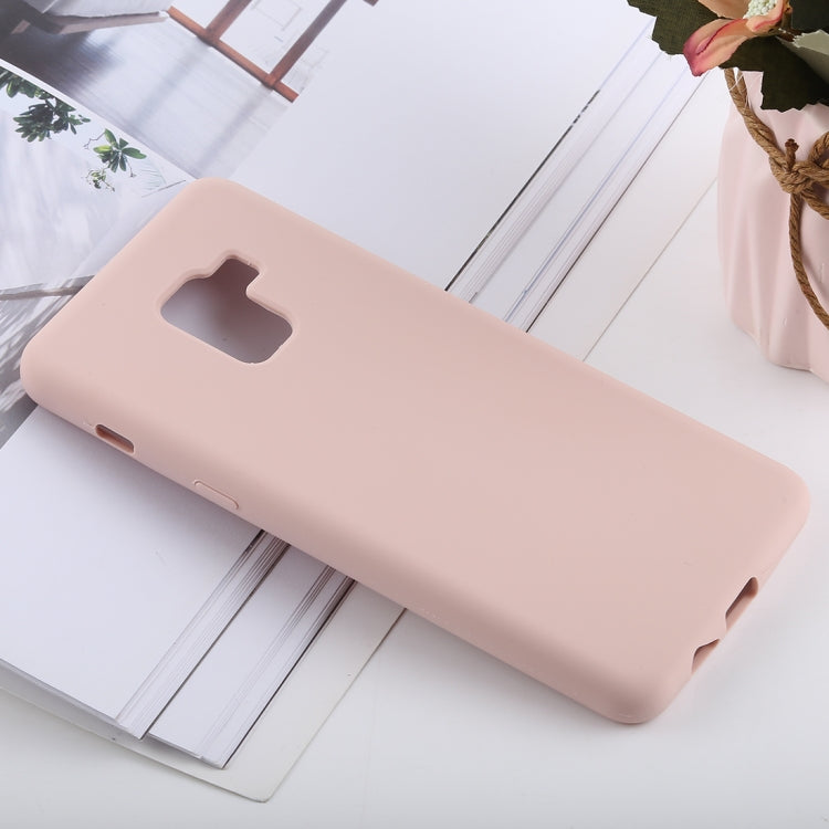 Solid Color Liquid Silicone Shockproof Soft Case for Galaxy A8+(2018)
