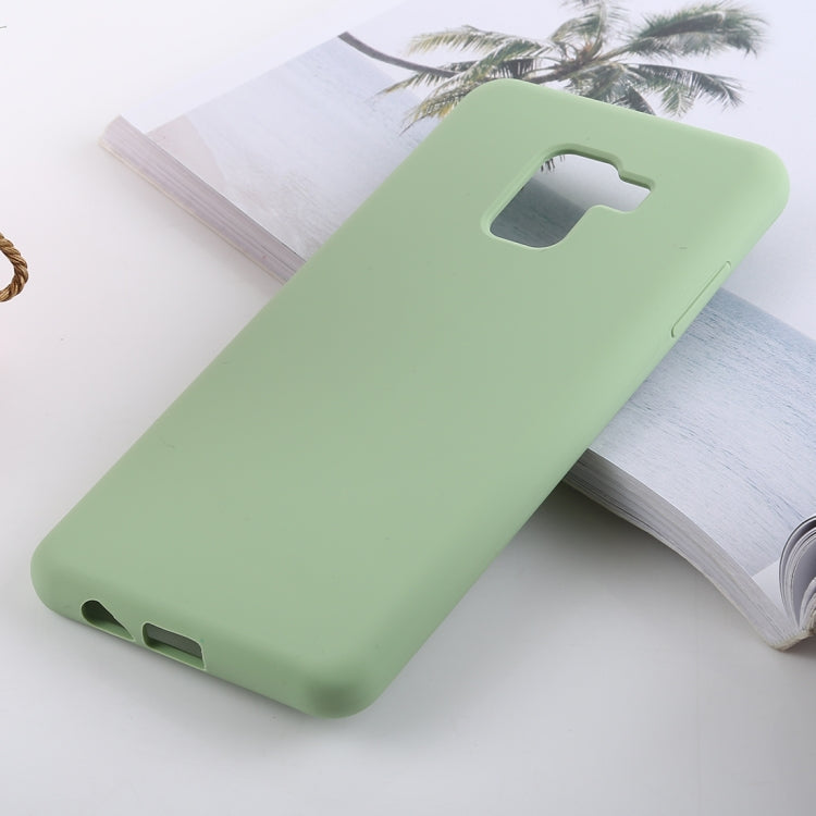 Solid Color Liquid Silicone Shockproof Soft Case for Galaxy A8+(2018)